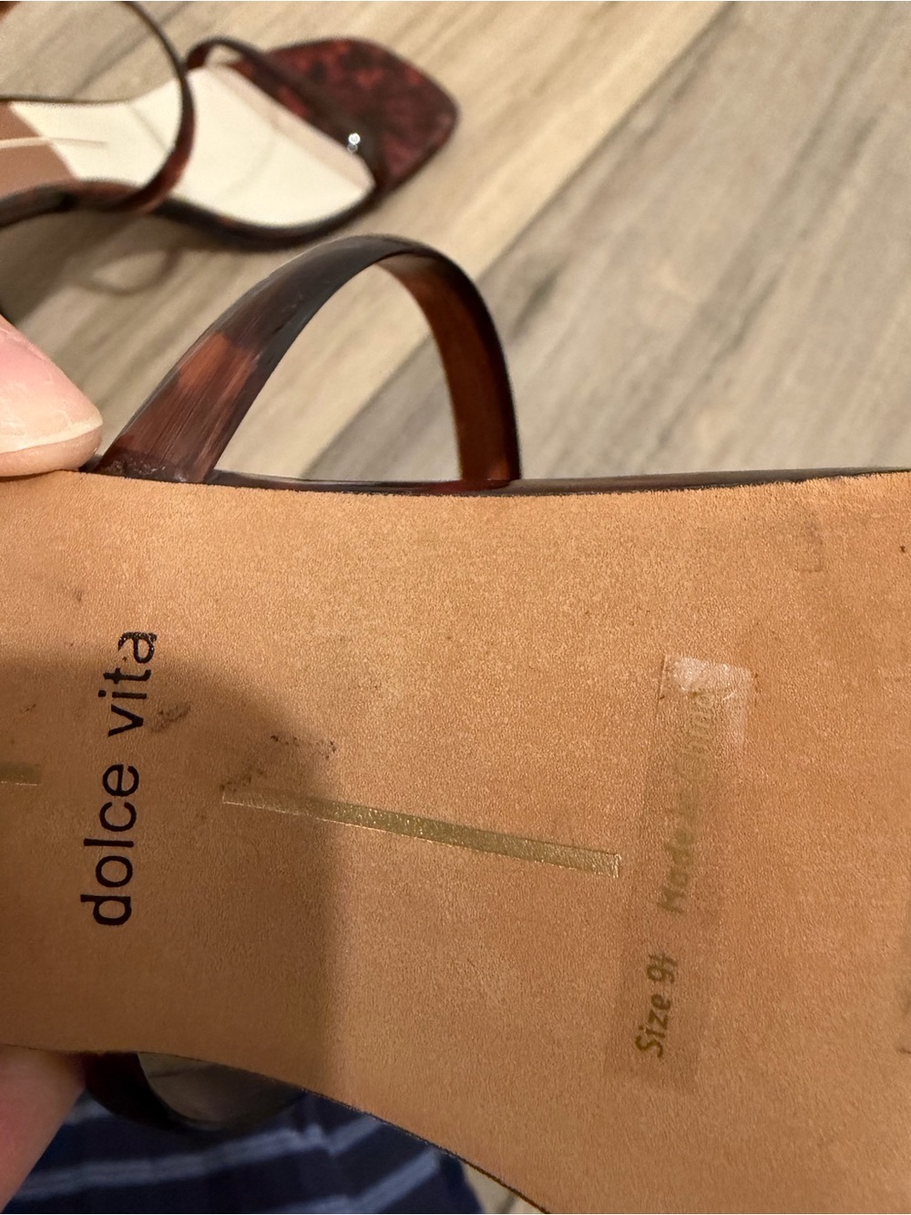 Dolce Vita Tortoiseshell jelly Heels size 9.5 - Picture 5 of 5